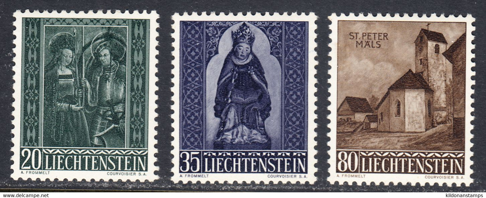 Liechtenstein 1958 Mint Mounted, Sc# 329-331, Yt , Zu - Ungebraucht