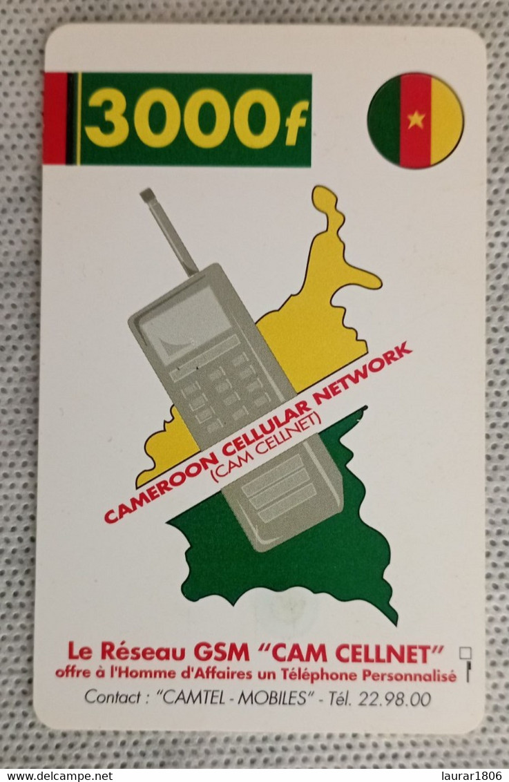TELECARTE PHONECARD CAMEROUN - CAMTEL "3RP" 3000f - EC - Kamerun