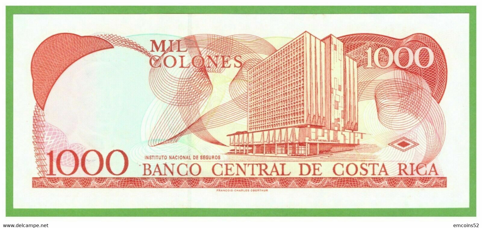 COSTA RICA 1000 COLONES 1999  P-264c  UNC - Costa Rica