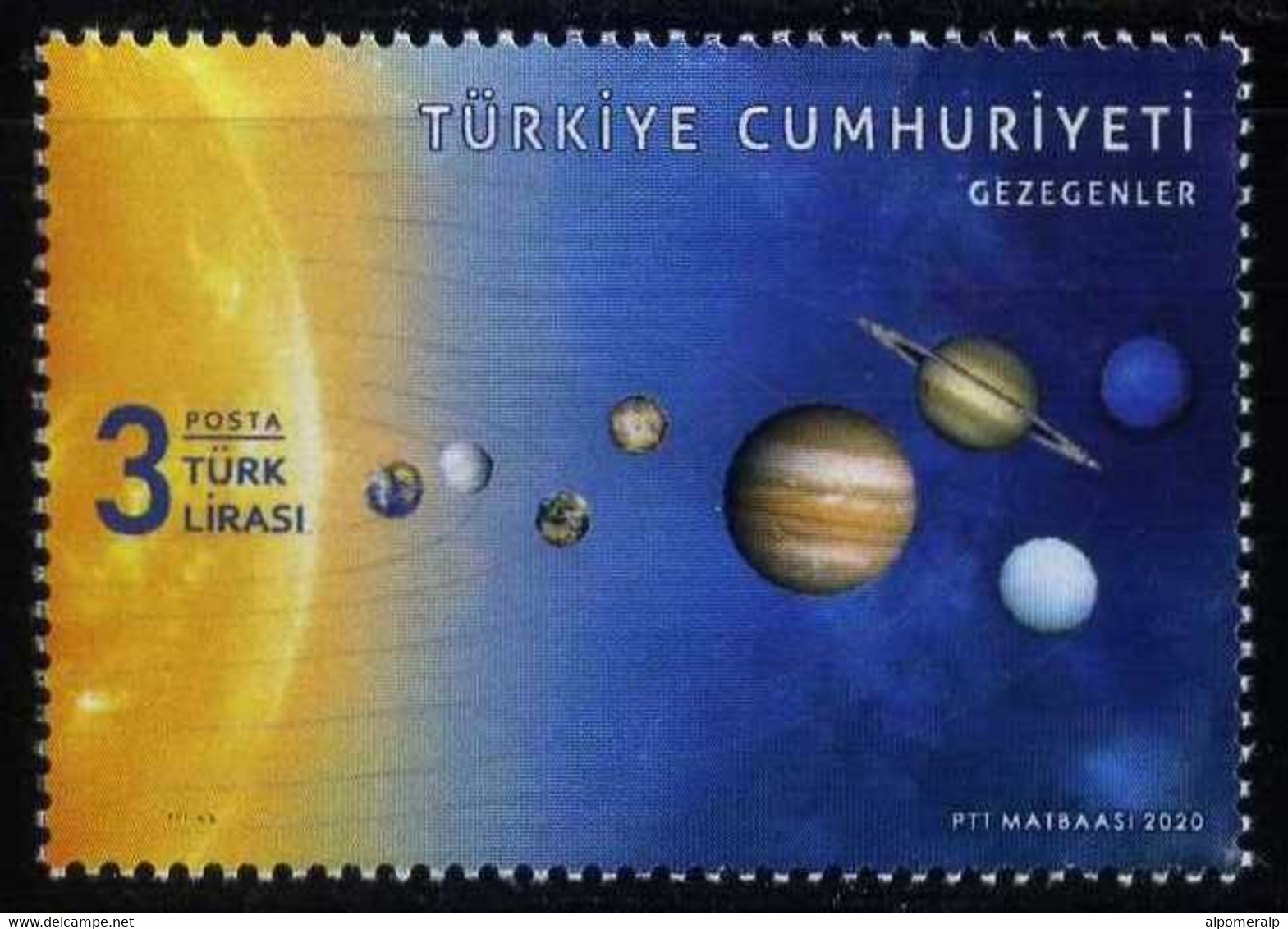 Türkiye 2020 Mi 4600 MNH The Planets, Sun, Solar System, Space - Nuovi