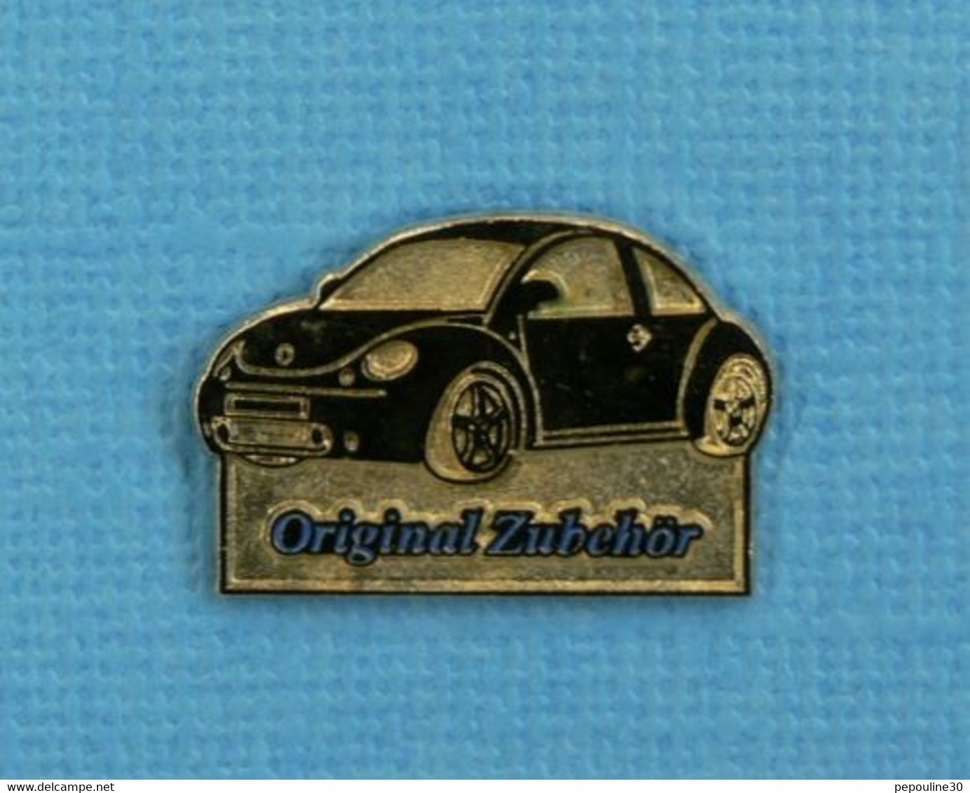 1 PIN'S //  ** VOLKSWAGEN / NEW BEETLE / ORIGINAL ZUBEHOR ** . (A.I.D.A. Witten Germany) - Volkswagen