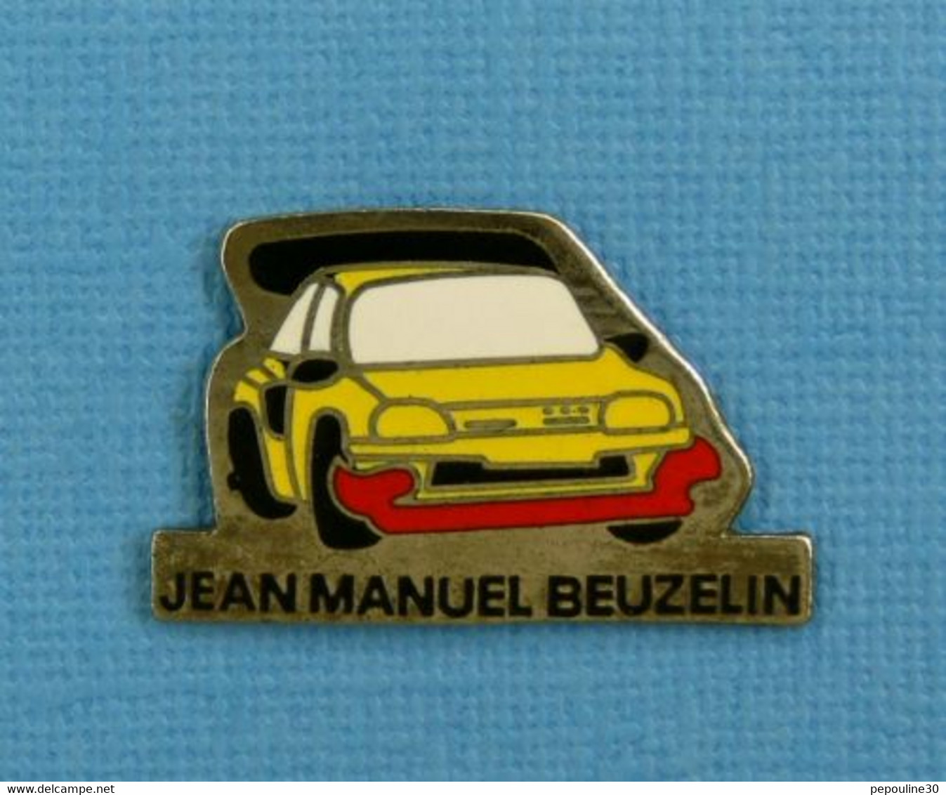 1 PIN'S //  ** PEUGEOT 205 T16 Evo2 / JEAN MANUEL BEUZELIN ** - Peugeot