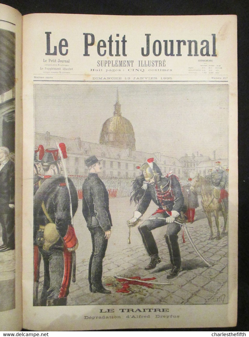 SUPERBE RELIURE ** Le Petit Journal Illustré 1895 ** COMPLET - Dreyfus -  Madagascar - Chine - 1801-1900