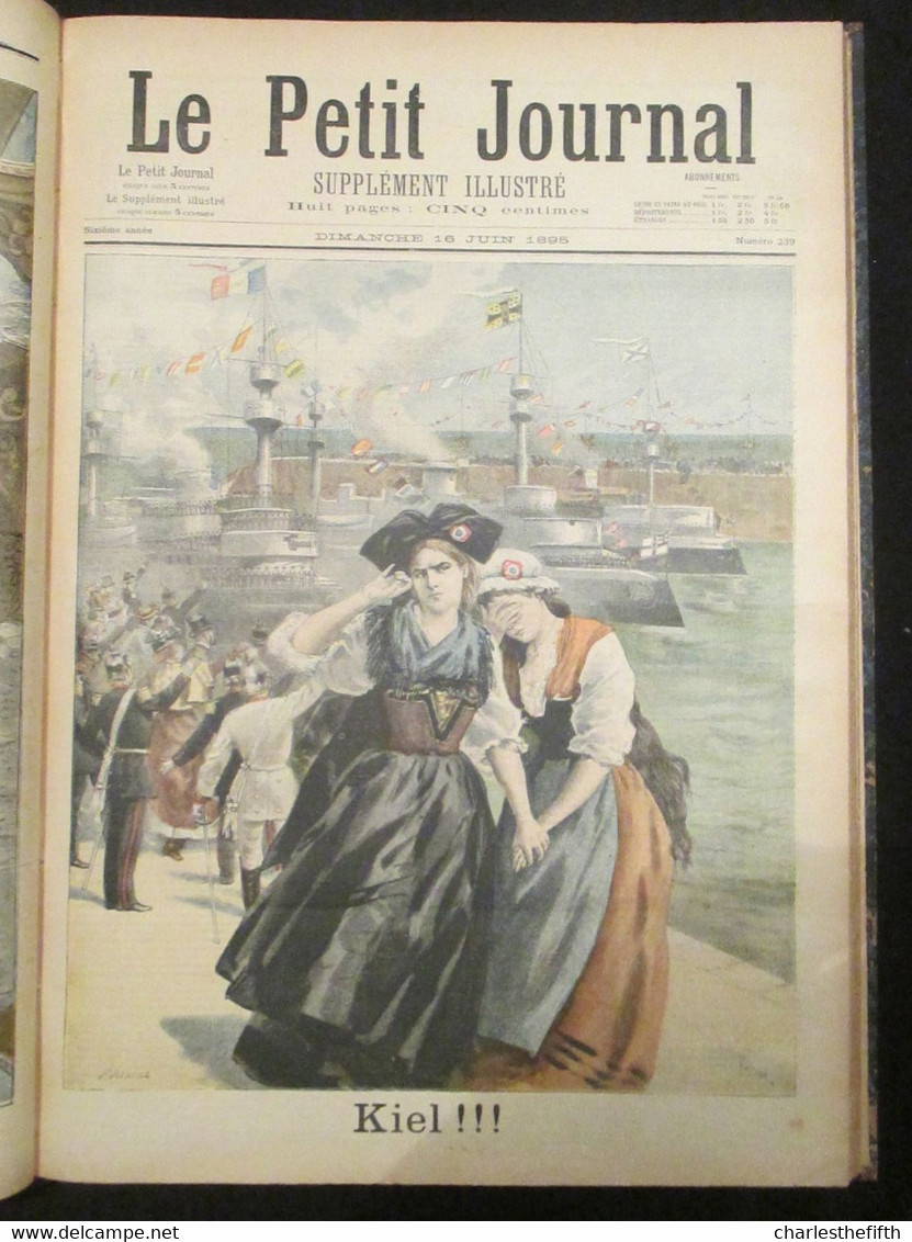 SUPERBE RELIURE ** Le petit journal illustré 1895 ** COMPLET - dreyfus -  madagascar - chine