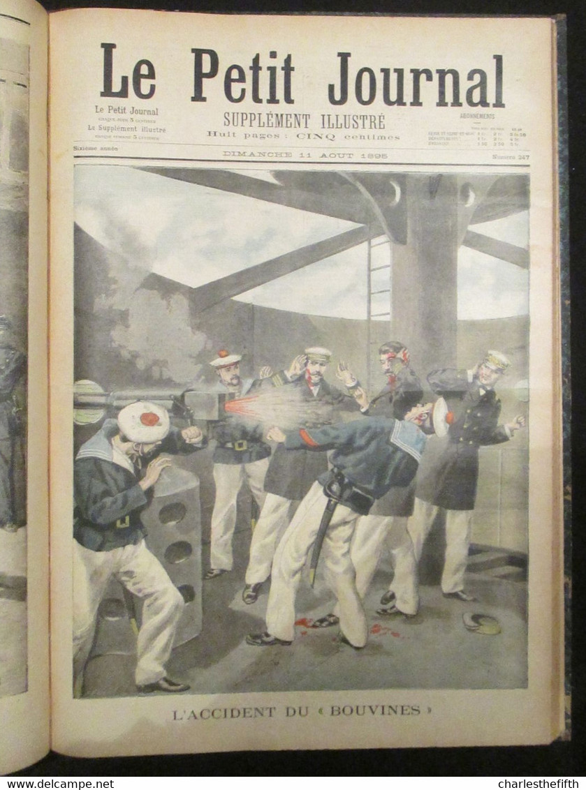 SUPERBE RELIURE ** Le petit journal illustré 1895 ** COMPLET - dreyfus -  madagascar - chine