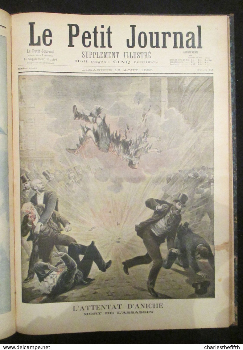 SUPERBE RELIURE ** Le petit journal illustré 1895 ** COMPLET - dreyfus -  madagascar - chine