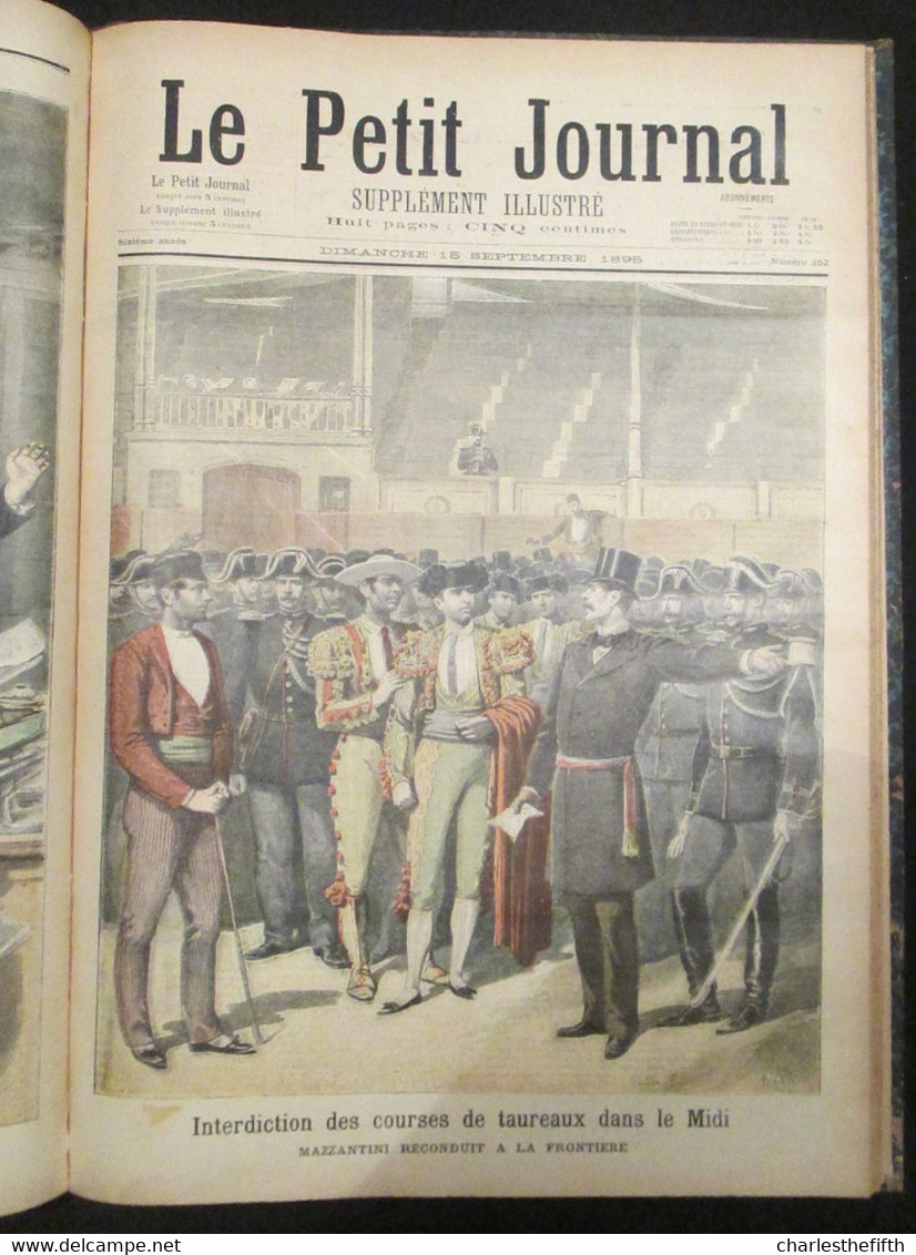 SUPERBE RELIURE ** Le petit journal illustré 1895 ** COMPLET - dreyfus -  madagascar - chine