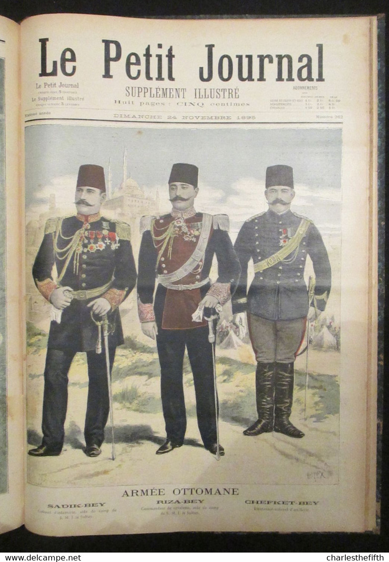 SUPERBE RELIURE ** Le petit journal illustré 1895 ** COMPLET - dreyfus -  madagascar - chine