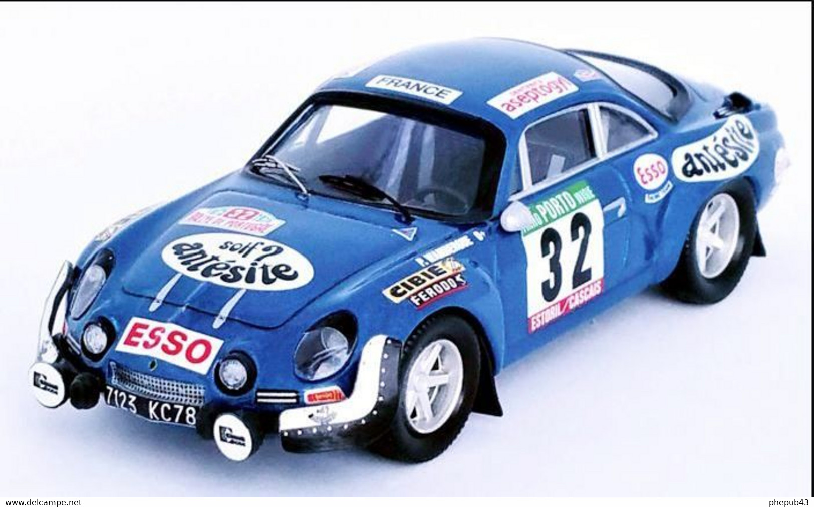 Alpine Renault A110 - Philippe Wambergue/Y. Breton - Rally Portugal 1975 #32 - Troféu - Trofeu