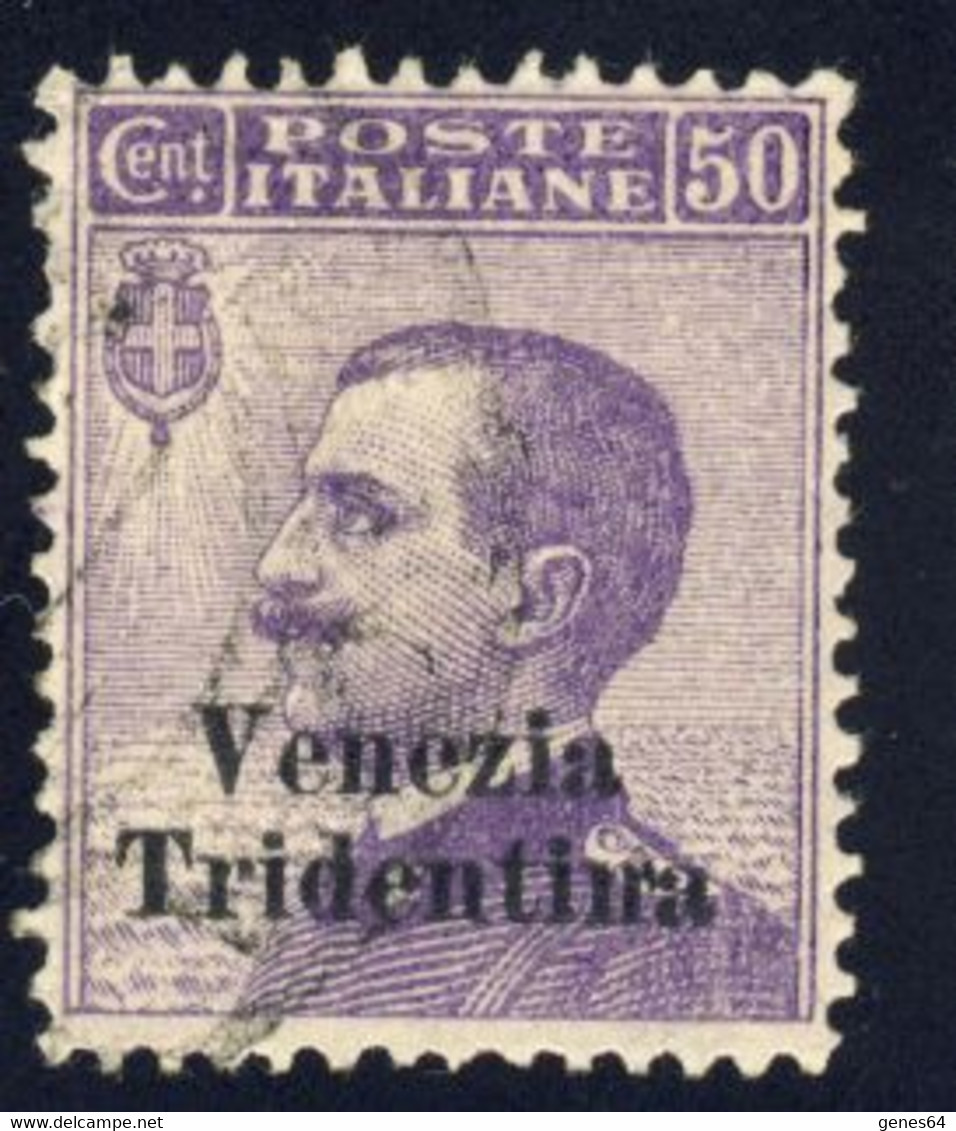 Soprastampati Venezia Tridentina - Cent. 50 Annullato - Trentin