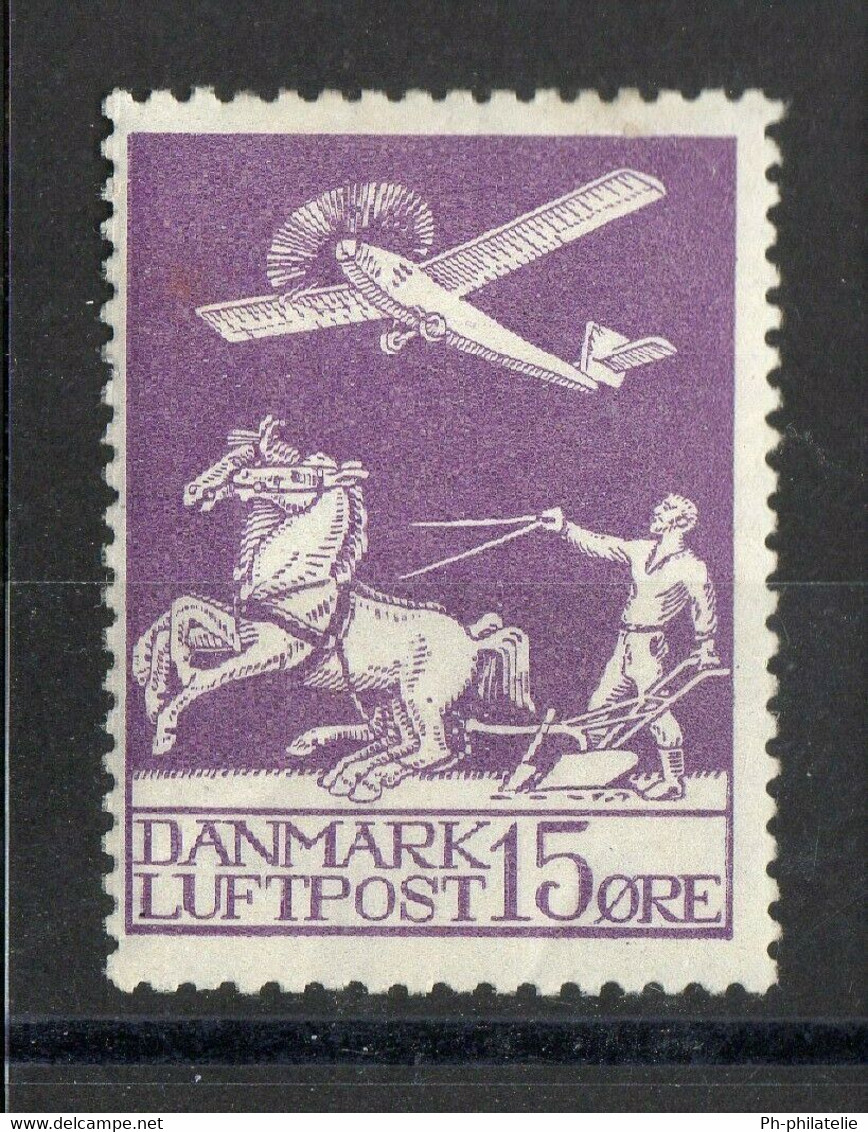 DANEMARK: TIMBRE P.A. NEUF* N°2 - Luftpost