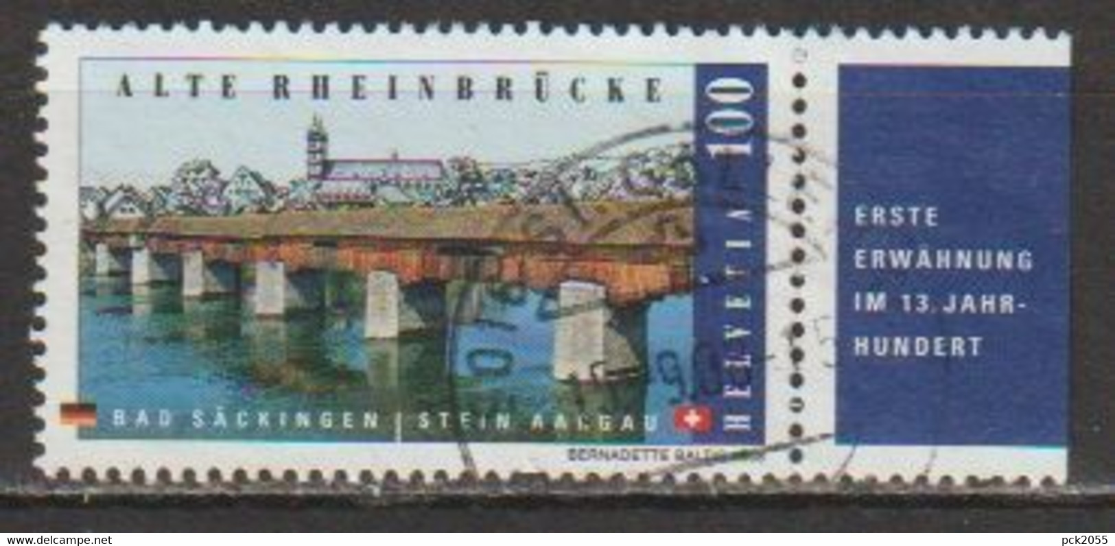 Schweiz  2008 Mi-Nr.2068 Alte Rheinbrücke ( 1664 ) Günstige Versandkosten - Gebraucht