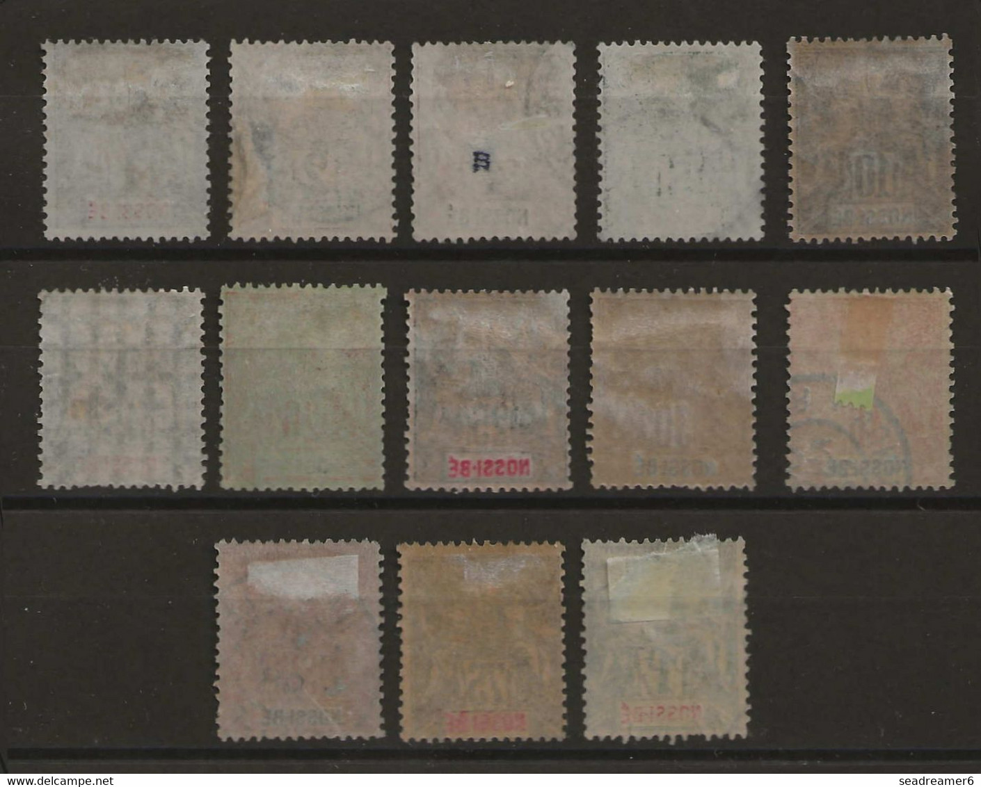 France Colonies Nossi Bé Série N°27 à 39 Oblitérés Plutot TTB - Used Stamps
