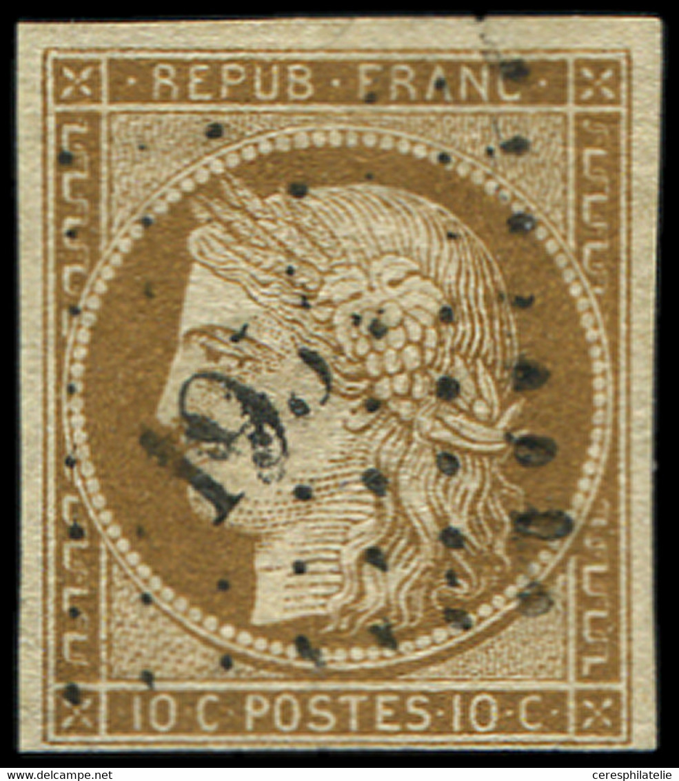 EMISSION DE 1849 - 1a   10c. Bistre Brun, Oblitéré PC, TB. C - 1849-1850 Ceres
