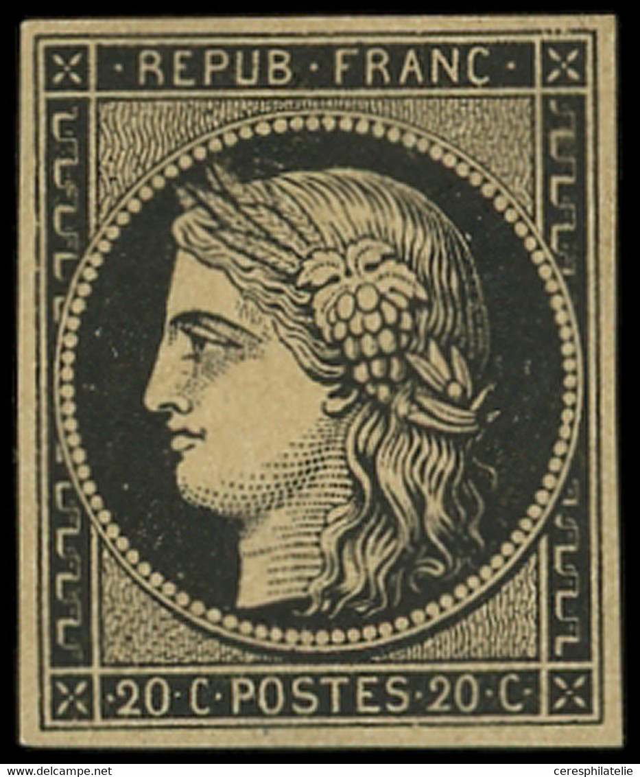 * EMISSION DE 1849 - 3    20c. Noir Sur Jaune, TB. C - 1849-1850 Ceres