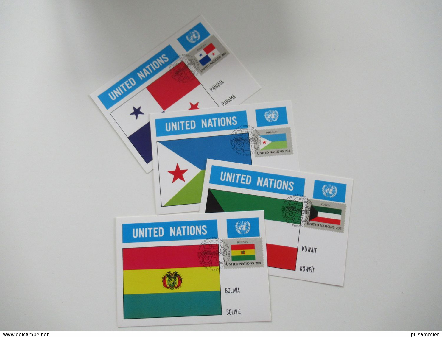 UN / UNO New York 1956 - 1984 Belege / FDC / Maximumkarten (MK) / Sonderbelege Insgesamt 196 Stück! In 2 Briefalben - Colecciones (en álbumes)