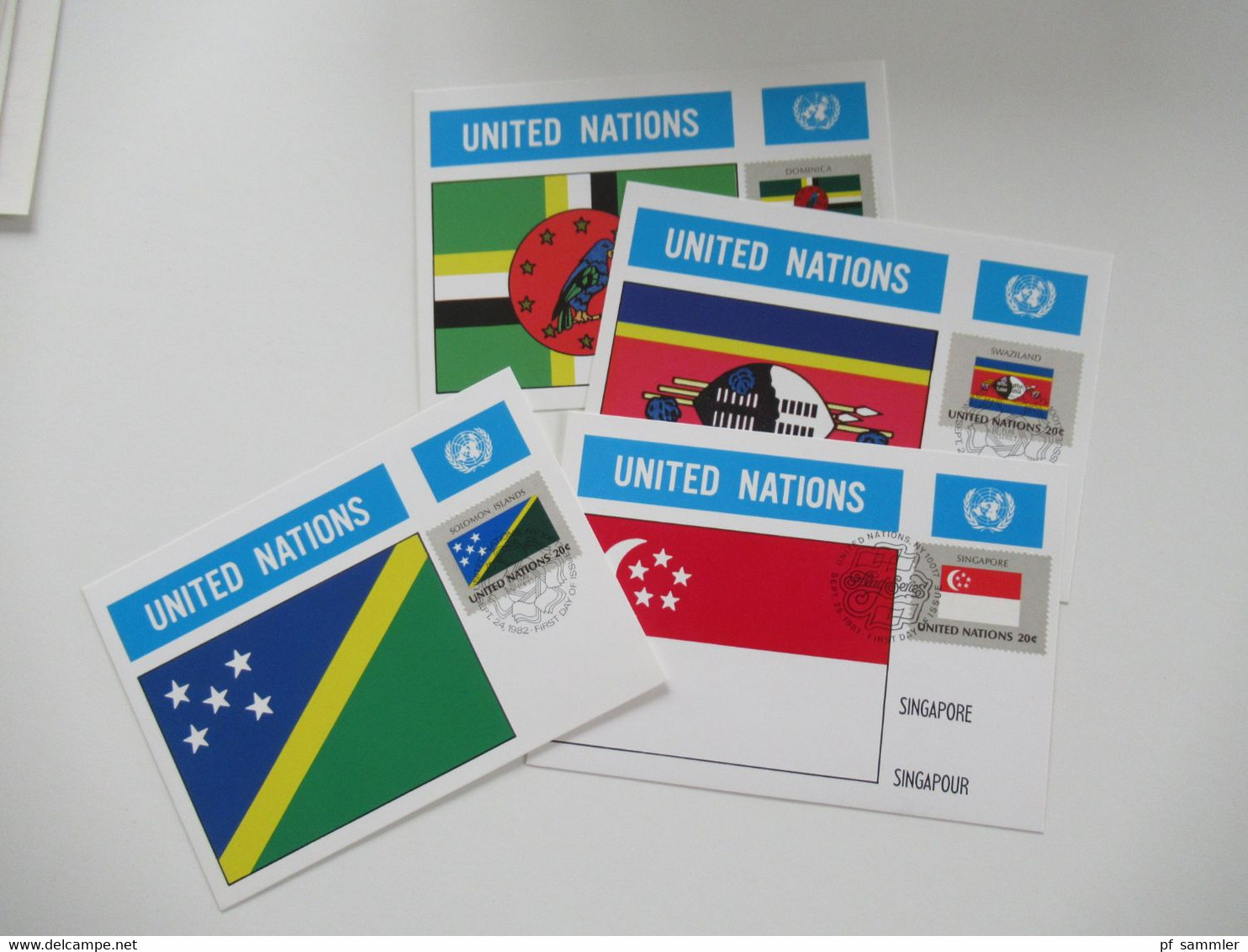 UN / UNO New York 1956 - 1984 Belege / FDC / Maximumkarten (MK) / Sonderbelege insgesamt 196 Stück! in 2 Briefalben