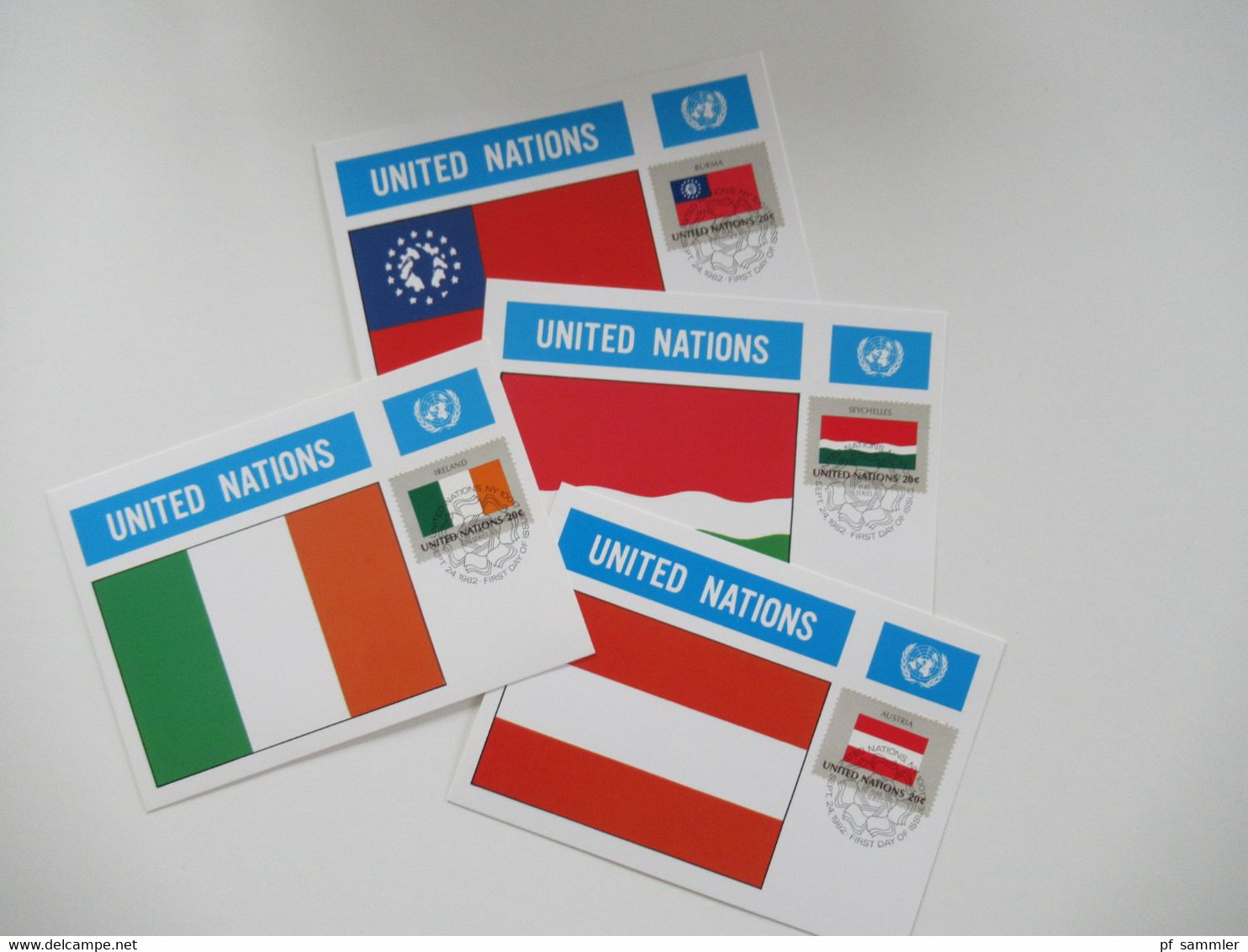 UN / UNO New York 1956 - 1984 Belege / FDC / Maximumkarten (MK) / Sonderbelege insgesamt 196 Stück! in 2 Briefalben