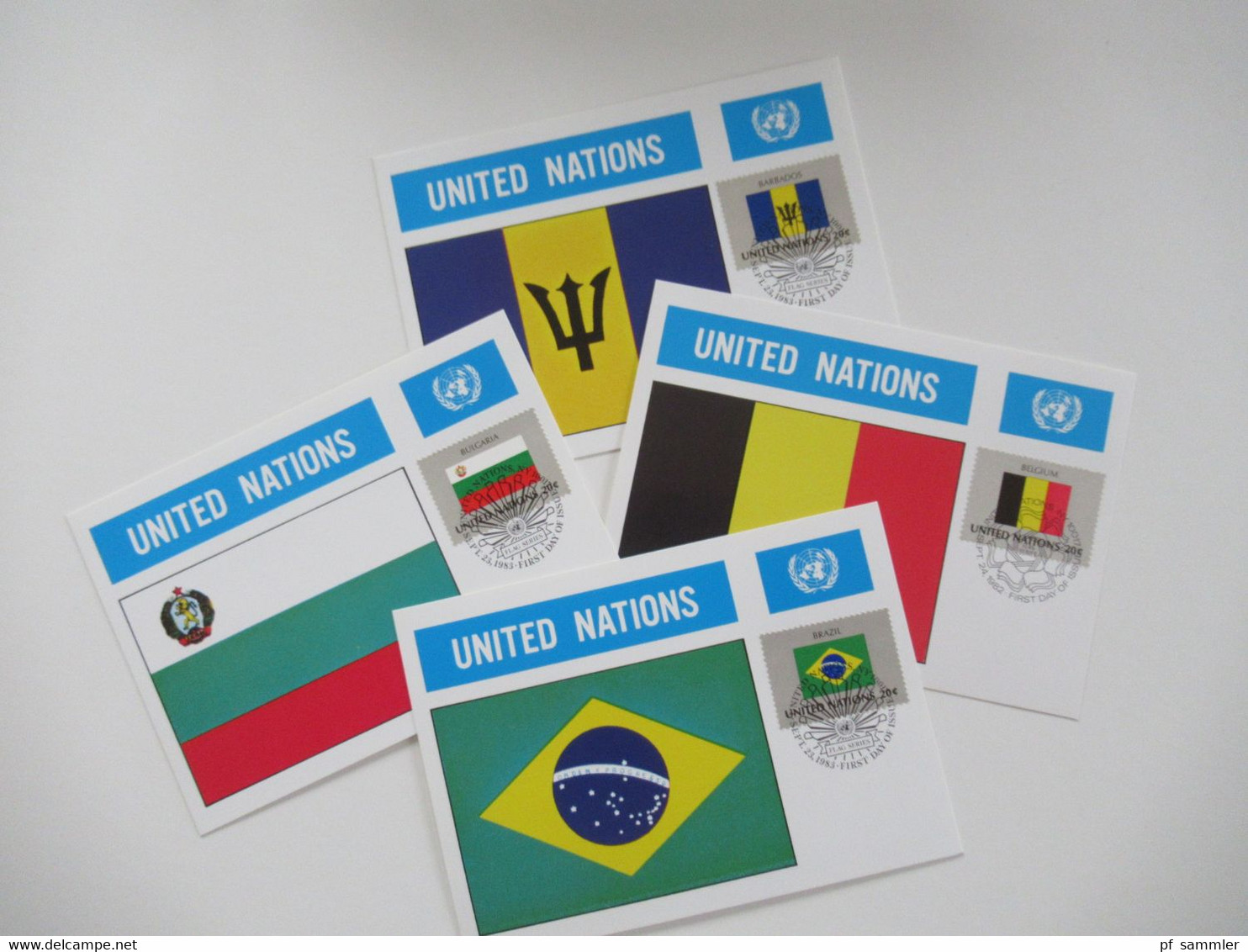 UN / UNO New York 1956 - 1984 Belege / FDC / Maximumkarten (MK) / Sonderbelege insgesamt 196 Stück! in 2 Briefalben