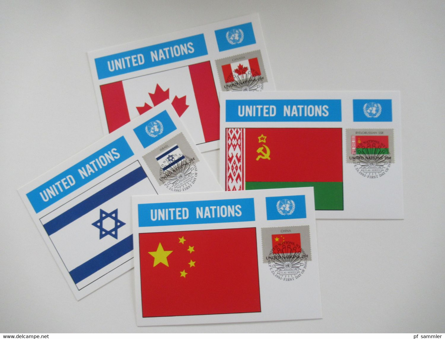 UN / UNO New York 1956 - 1984 Belege / FDC / Maximumkarten (MK) / Sonderbelege insgesamt 196 Stück! in 2 Briefalben