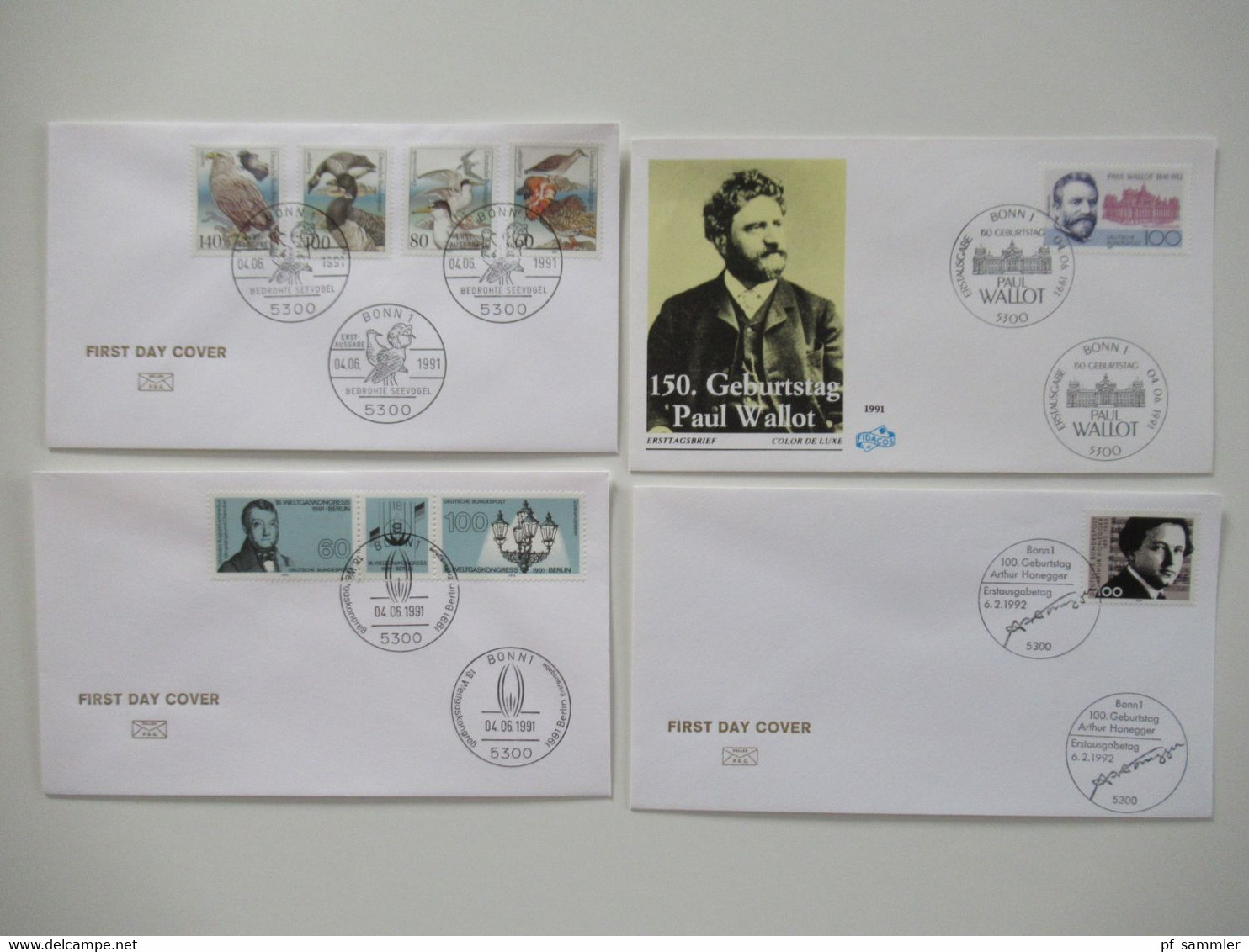 BRD 1980 / 90er teilw. bis 2001 Jahre FDC Posten mit 200 Stück bei den Freimarken auch Randstücke dabei! inkl. ATM Nr.1