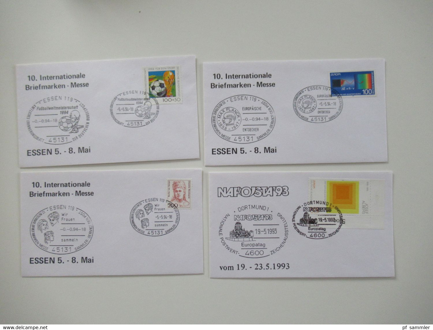 BRD 1980 / 90er teilw. bis 2001 Jahre FDC Posten mit 200 Stück bei den Freimarken auch Randstücke dabei! inkl. ATM Nr.1