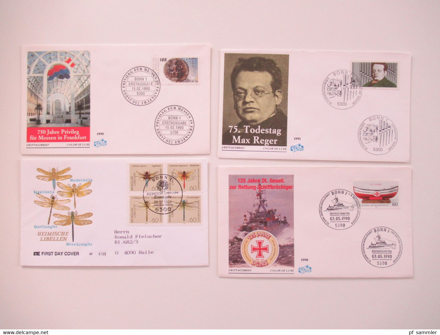 BRD 1980 / 90er teilw. bis 2001 Jahre FDC Posten mit 200 Stück bei den Freimarken auch Randstücke dabei! inkl. ATM Nr.1