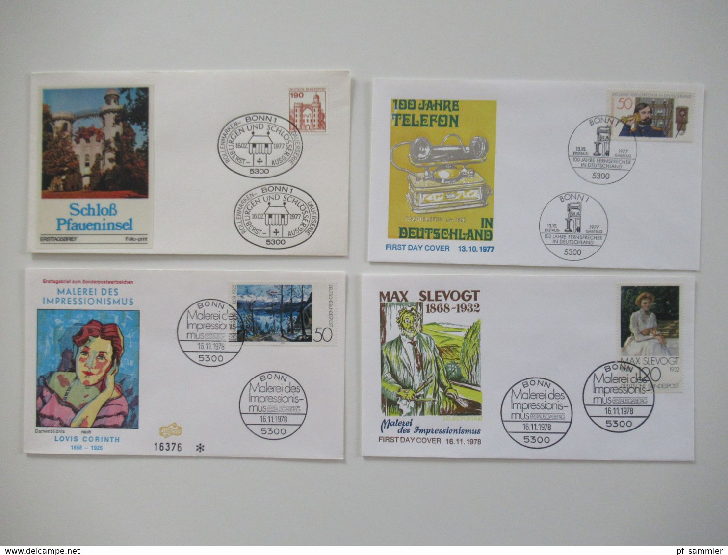 BRD 1980 / 90er teilw. bis 2001 Jahre FDC Posten mit 200 Stück bei den Freimarken auch Randstücke dabei! inkl. ATM Nr.1