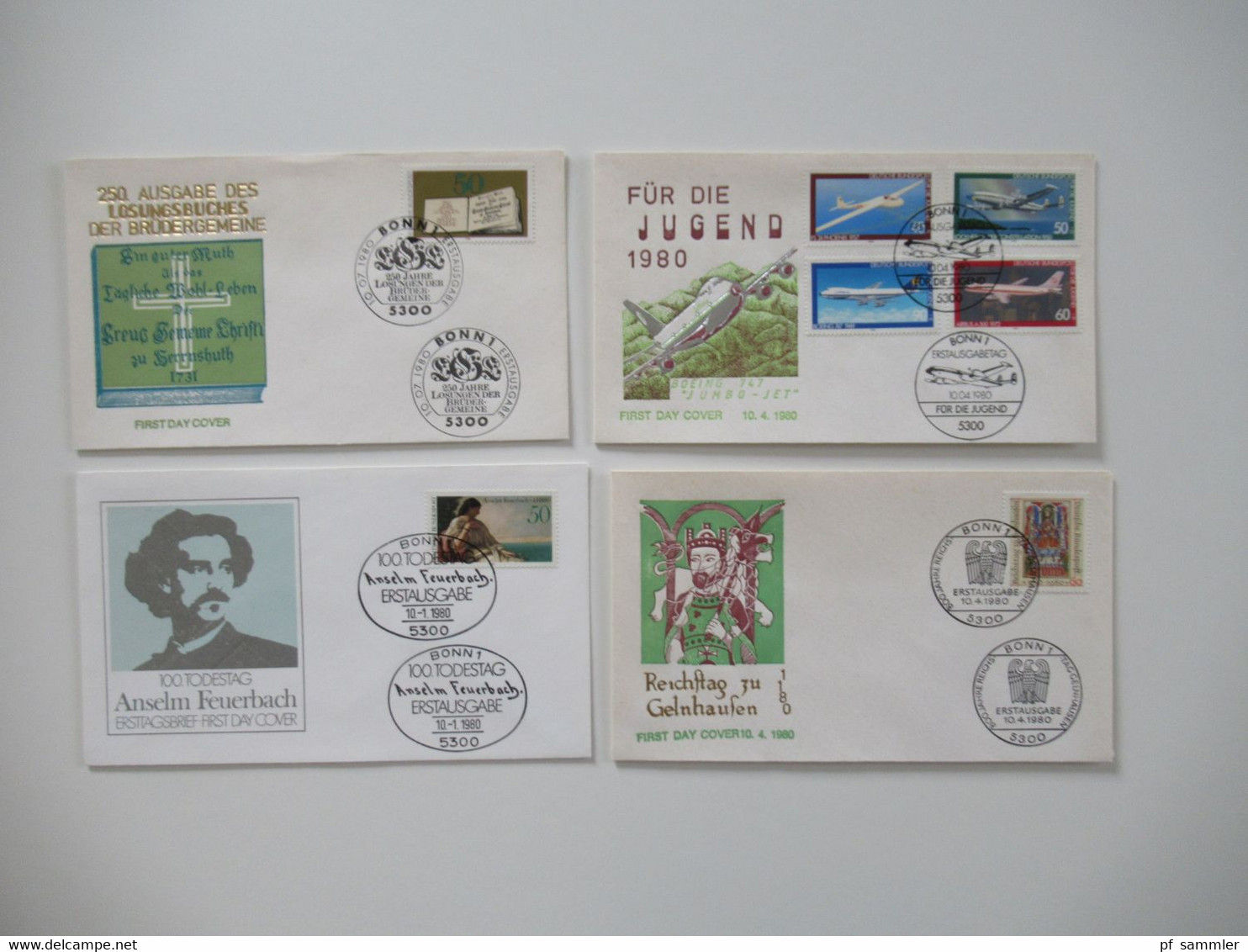 BRD 1980 / 90er teilw. bis 2001 Jahre FDC Posten mit 200 Stück bei den Freimarken auch Randstücke dabei! inkl. ATM Nr.1