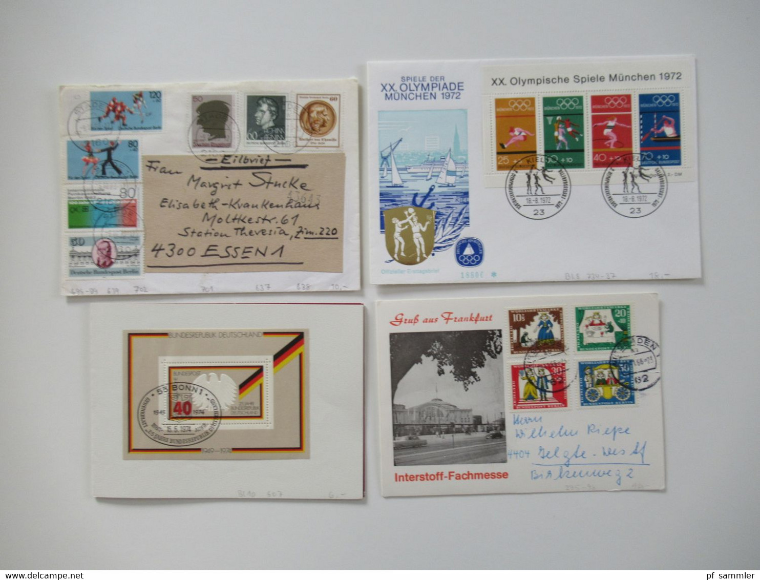 BRD 1956 - 80er Jahre FDC / Sonderbelege Posten insgesamt 88 Stück auch Einschreiben!! Stöberposten!