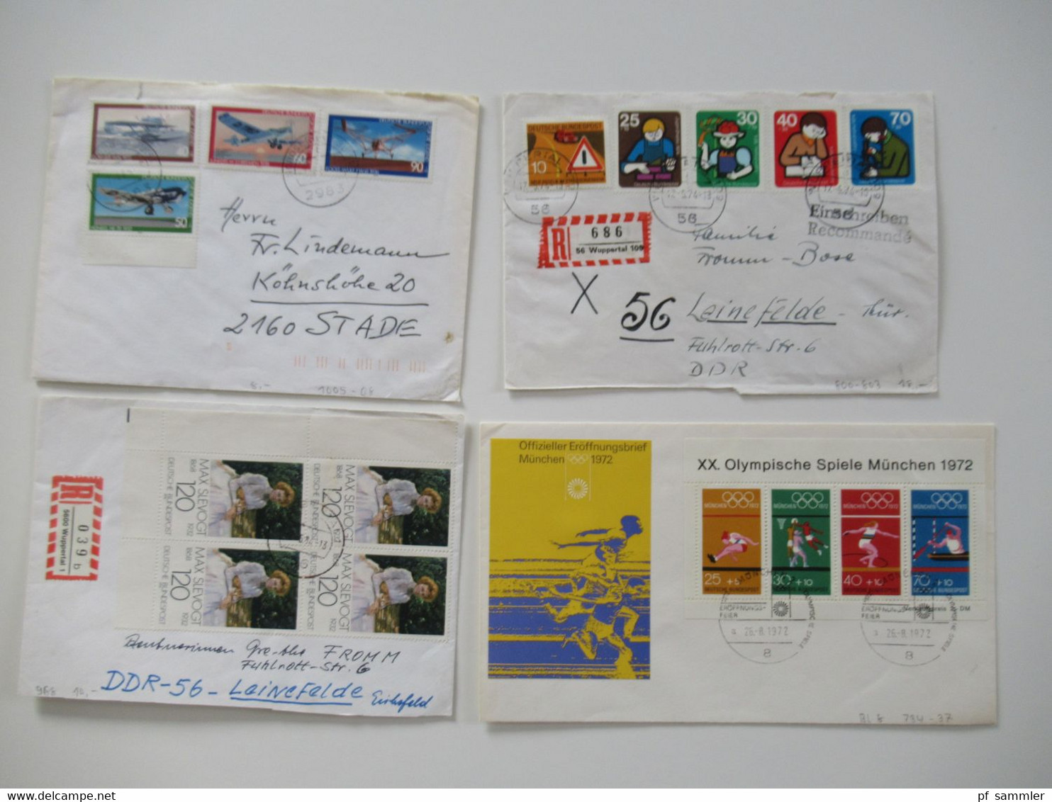 BRD 1956 - 80er Jahre FDC / Sonderbelege Posten insgesamt 88 Stück auch Einschreiben!! Stöberposten!