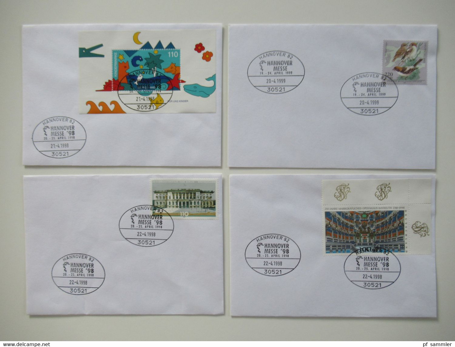 BRD 1990 - € Zeit FDC / Sonderbelege Posten Insgesamt 84 Stück Viele Sonderstempel Hannover Ligna / Messestempel - Collections (sans Albums)