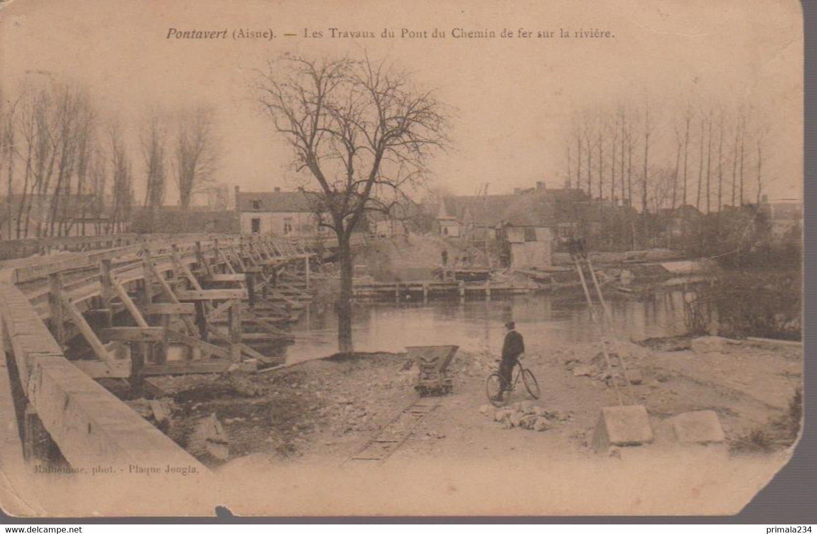 PONTAVERT -  LES TRAVAUX DU PONT - Andere & Zonder Classificatie