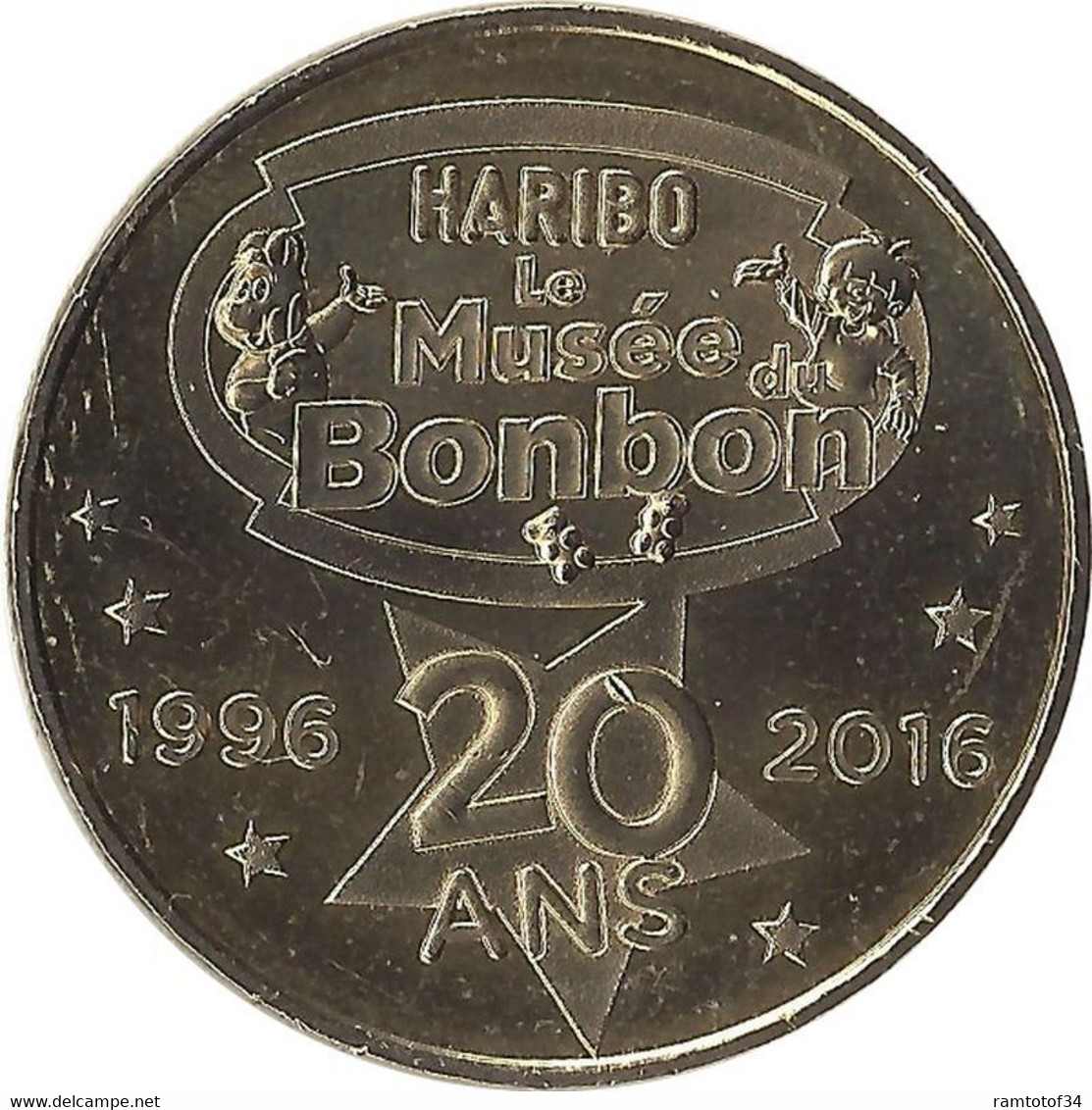 2016 MDP280 - UZÈS - Musée Du Bonbon Haribo 14 (20 Ans) / MONNAIE DE PARIS - 2016