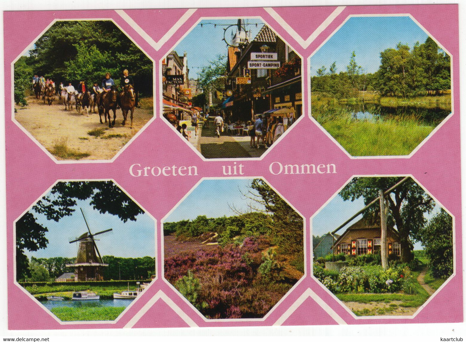 Groeten Uit Ommen - (Overijssel, Nederland)  - OMN 4 - Centrum, Molen, Natuur, Boerderij - Ommen