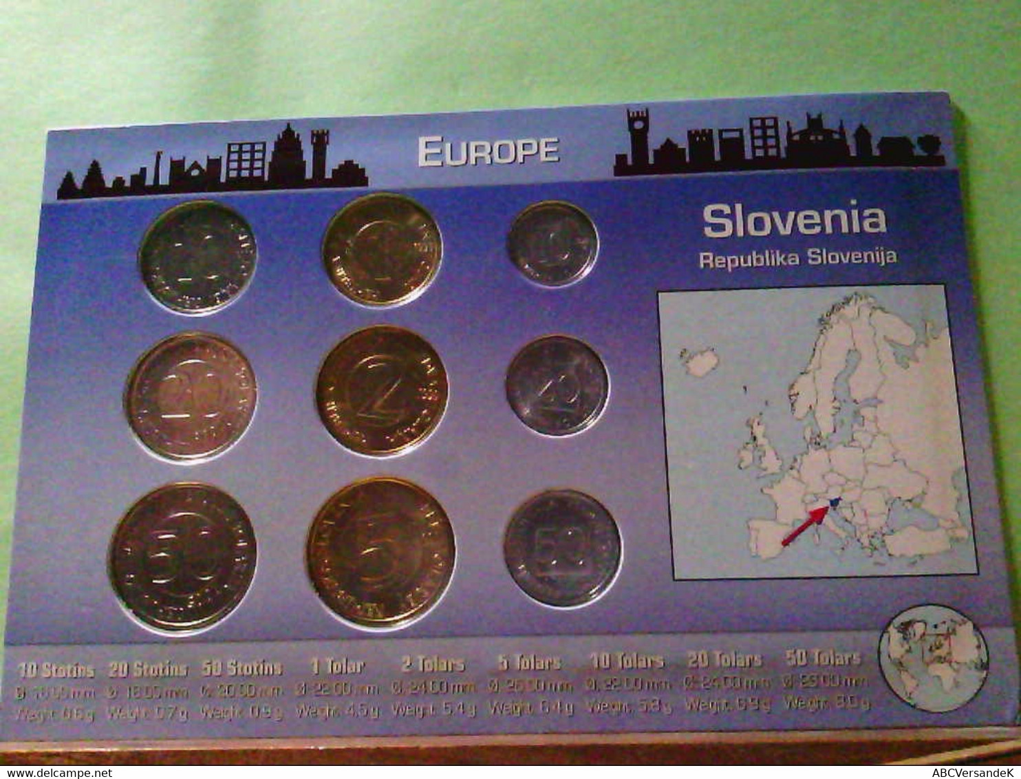Slovenia, Kursmünzensatz Mit 9 Münzen, 10, 20 Und 50 Stotins, 1, 2, 5, 10, 20 Und 50 Tolars. - Numismática