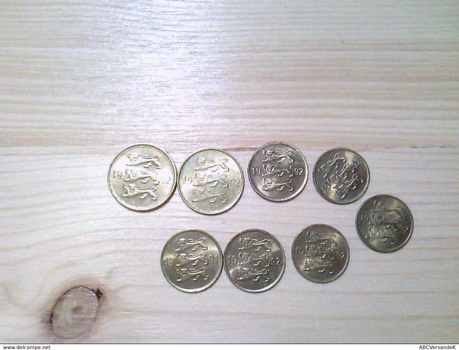 Estland, Eesti Vabariik, Senti, 8 Münzen, 3 X 5 Senti, 3 X 10 Senti, 1 X 20 Senti Und 1 X 50 Senti. - Numismática