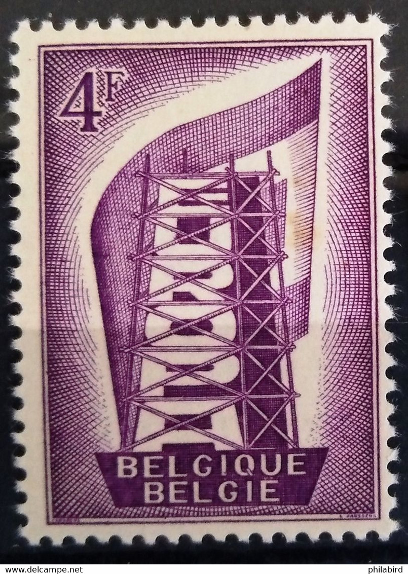 EUROPA 1956 - BELGIQUE                    N° 995                   NEUF**      (tâches Au Verso) - 1956
