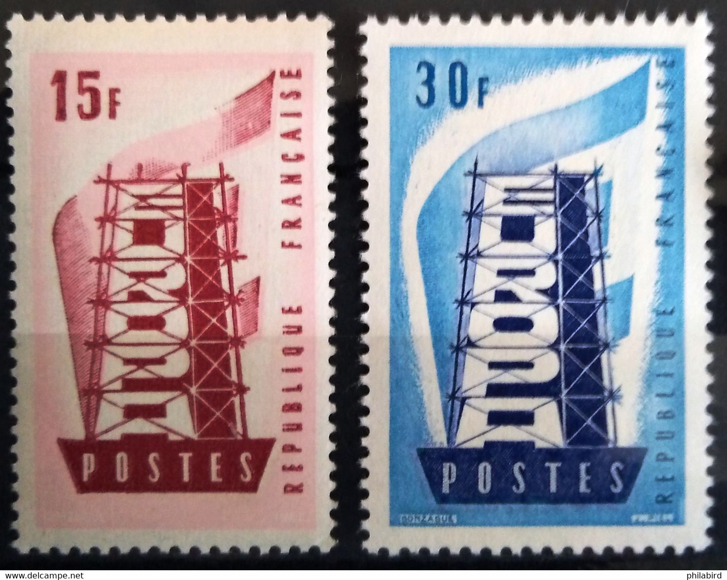 EUROPA 1956 - FRANCE                    N° 1076/1077                   NEUF** - 1956