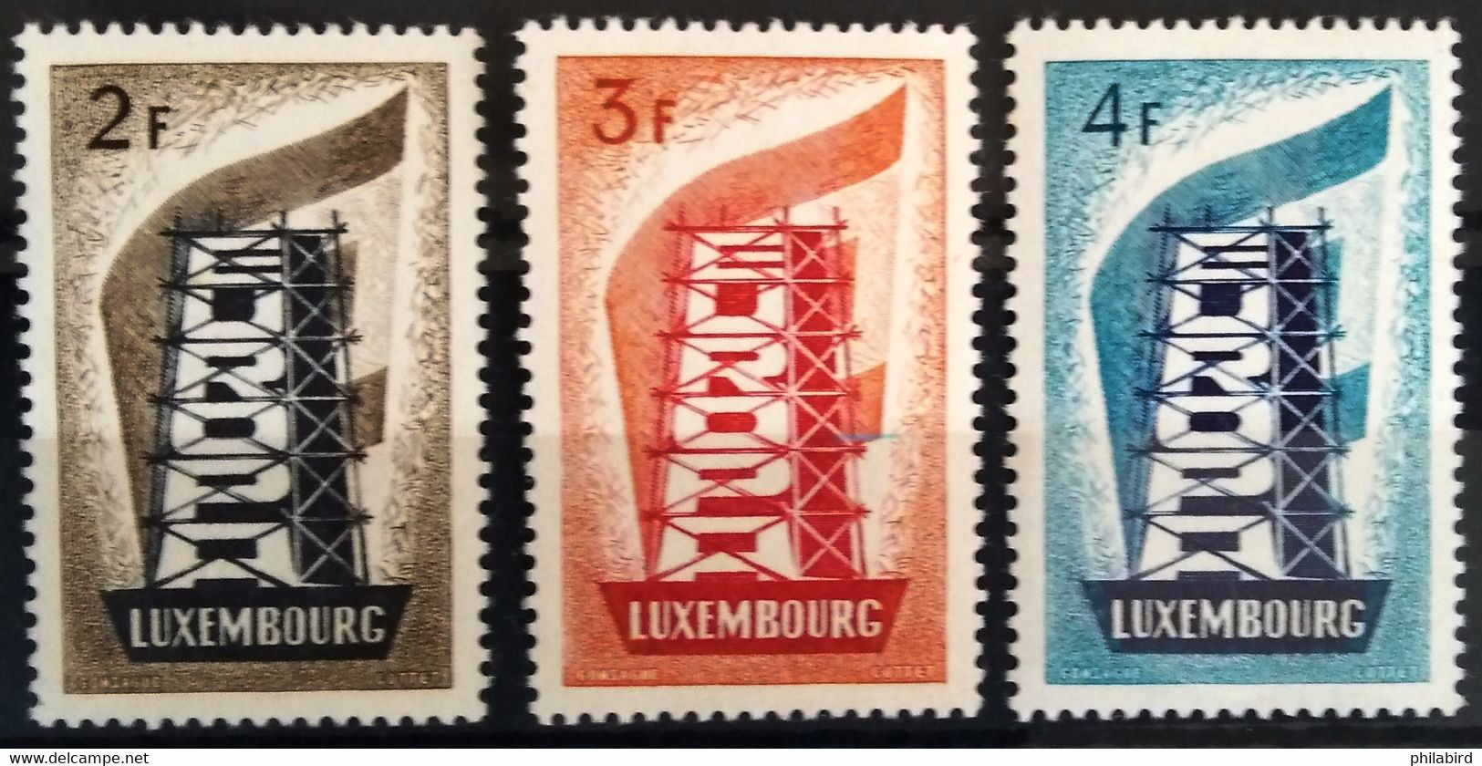 EUROPA 1956 - LUXEMBOURG                    N° 514/516                        NEUF** - 1956