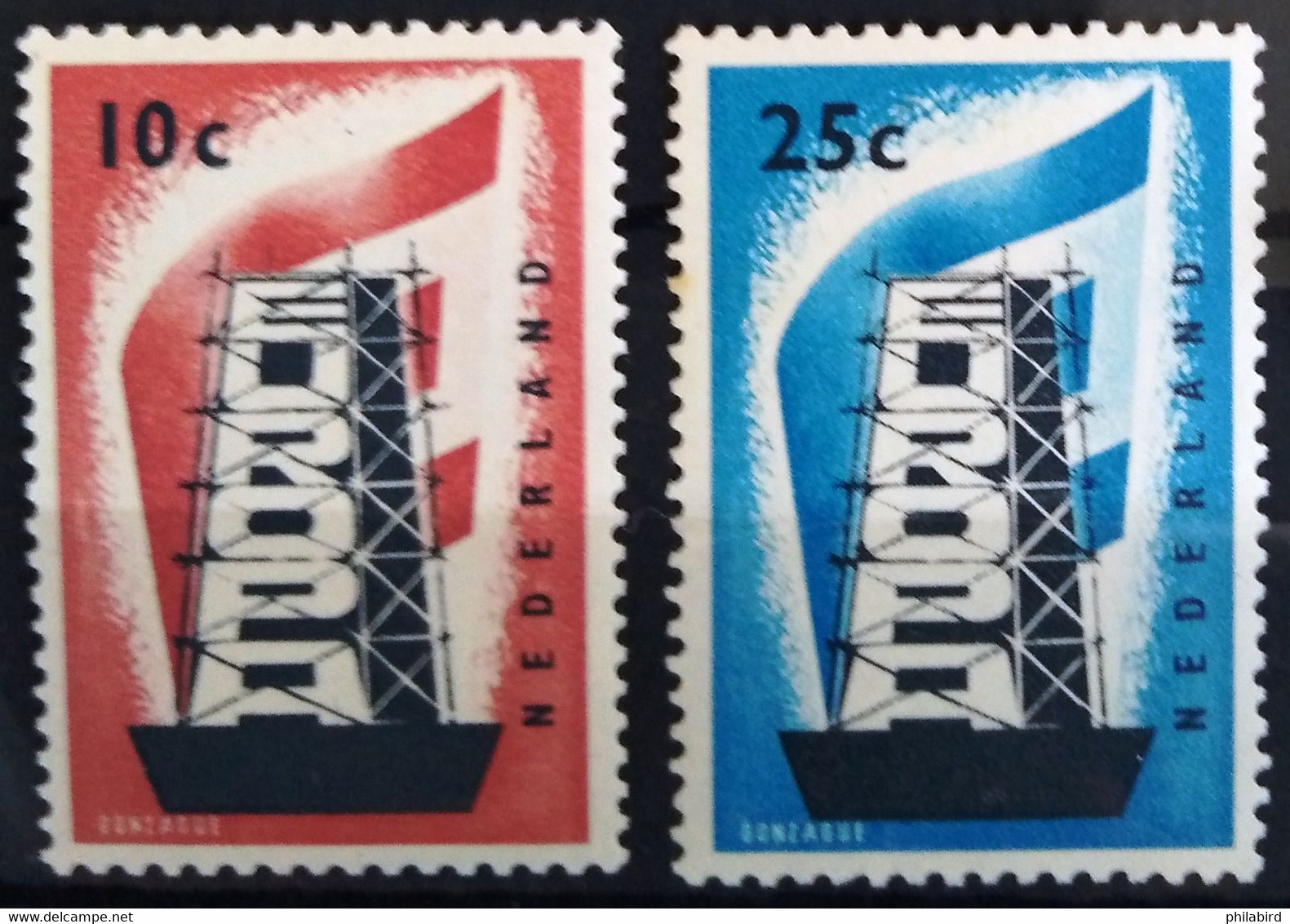 EUROPA 1956 - PAYS-BAS                    N° 659/660                        NEUF* - 1956