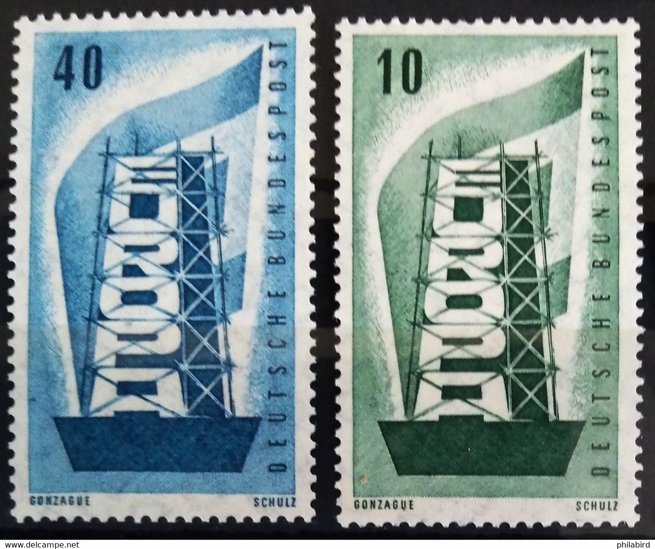 EUROPA 1956 - ALLEMAGNE                    N° 117/118                        NEUF** - 1956