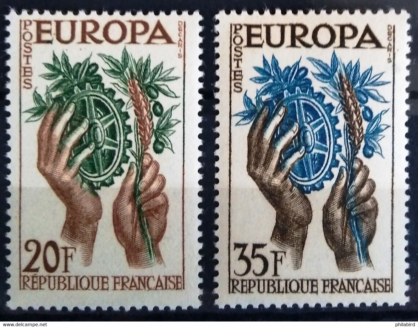 EUROPA 1957 - FRANCE                    N° 1122/1123                        NEUF** - 1957