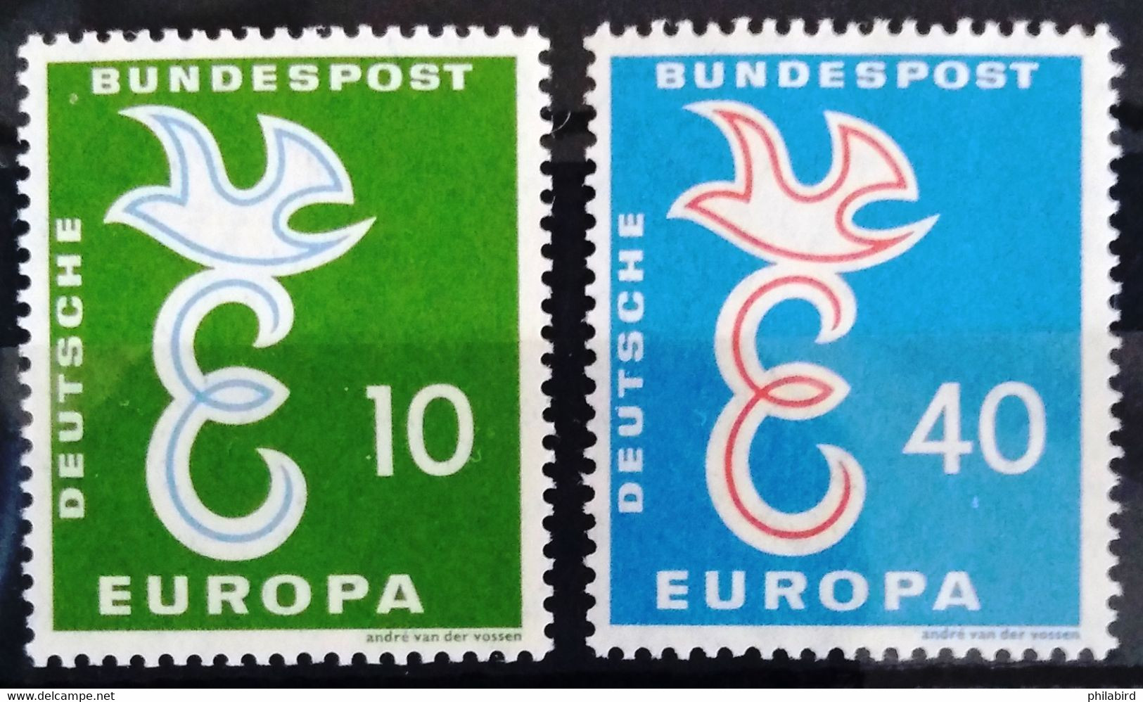 EUROPA 1958 - ALLEMAGNE                    N° 164/165                        NEUF** - 1958