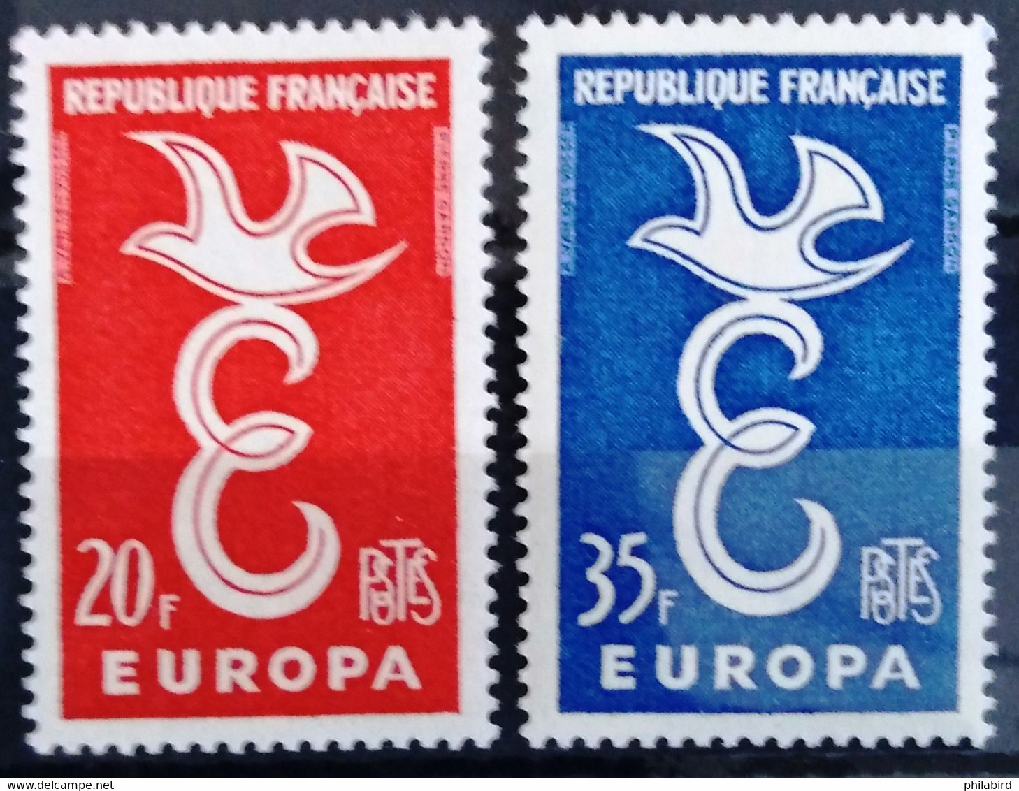 EUROPA 1958 - FRANCE                    N° 1173/1174                        NEUF* - 1958