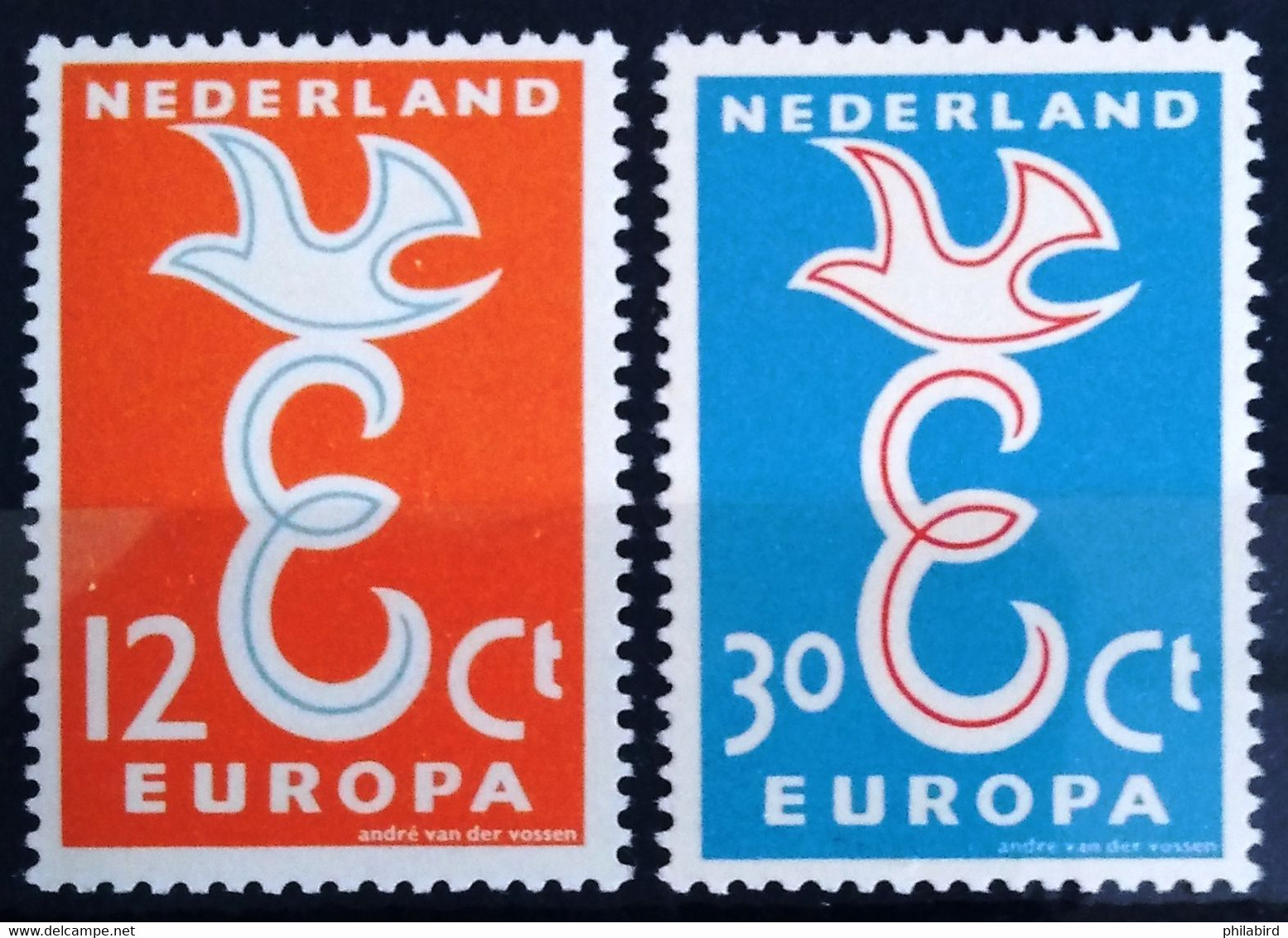 EUROPA 1958 - PAYS-BAS                    N° 691/692                        NEUF** - 1958