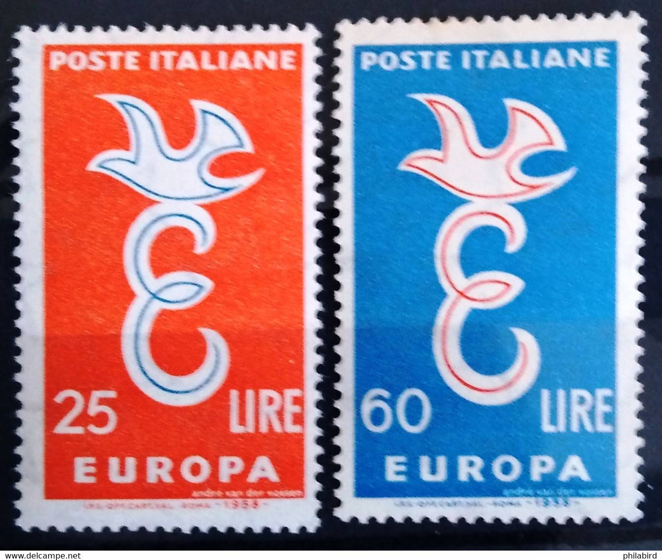 EUROPA 1958 - ITALIE                    N° 765/766                        NEUF** - 1958