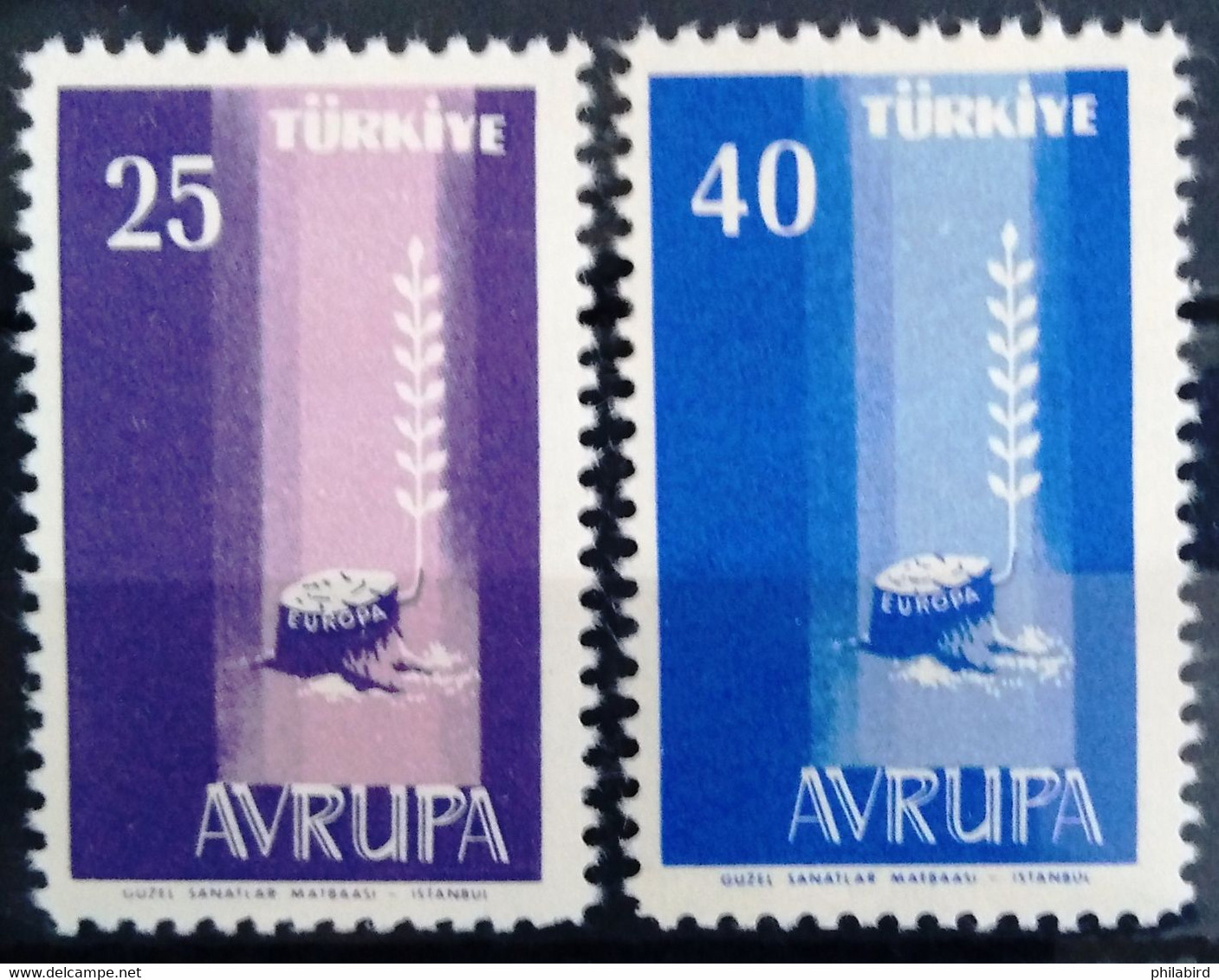 EUROPA 1958 - TURQUIE                    N° 1412/1413                        NEUF** - 1958