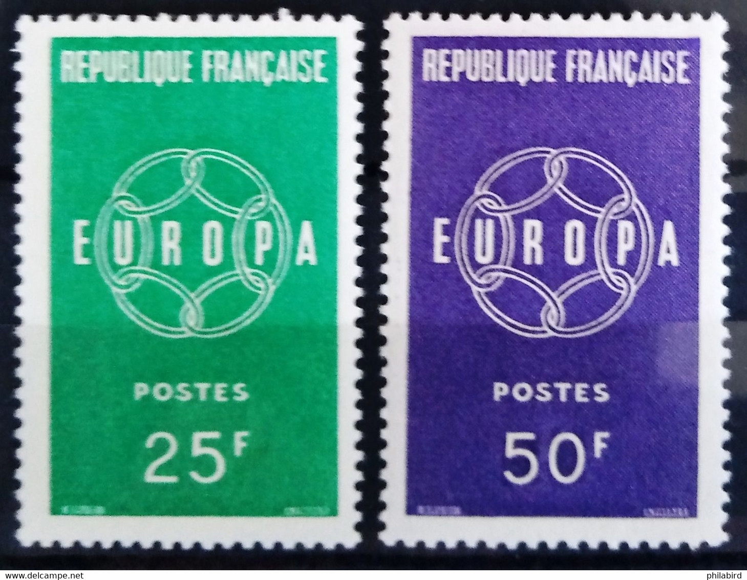 EUROPA 1959 - FRANCE                    N° 1218/1219                        NEUF* - 1959