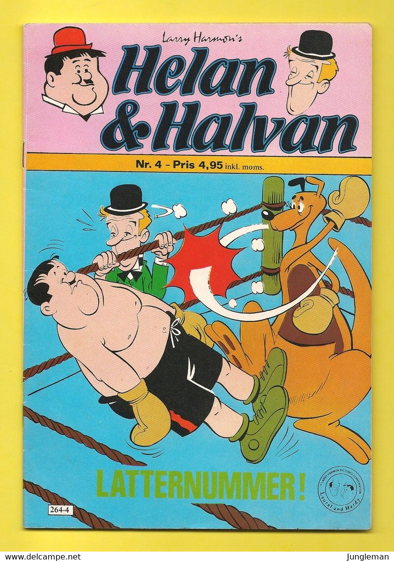 Helan & Halvan N°4 - Laurel And Hardy - Publisher Atlantic Forlag A/S - In Danish Or Swedish - Year 1982 - Skandinavische Sprachen